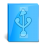 HDD USB Blue Icon 48x48 png